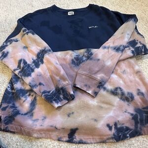 Pink Tie-Dye Long Sleeve Sweatshirt